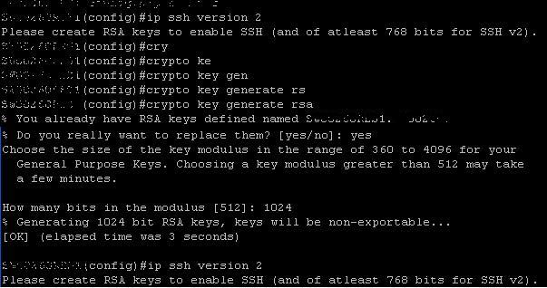 Cisco crypto key gen rsa