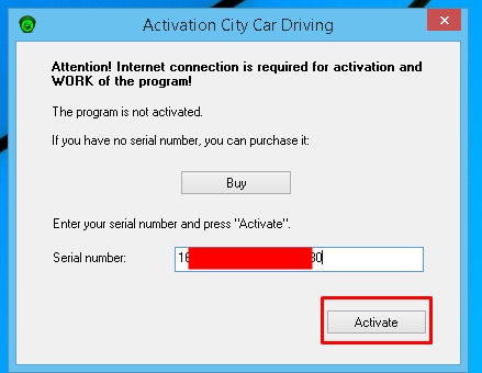 Activation key generator for city car driving games